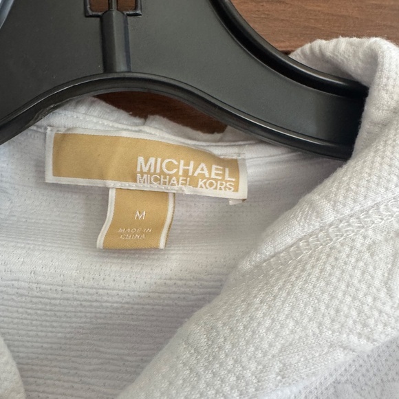 MICHAEL Michael Kors Womens Zip Up Cropped Jacket with Hood Size Medium - Picture 6 of 9
